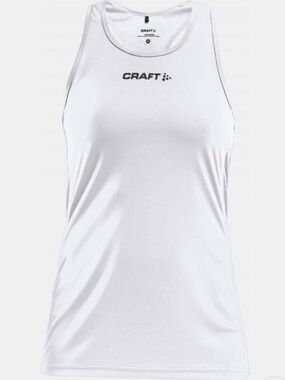 Craft Rush Singlet Jr. White Performance Tank Top!